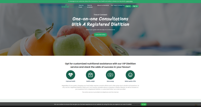 Tracol food package delivery 